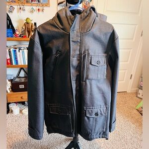 Marc Ecko Dark Gray Military Jacket
